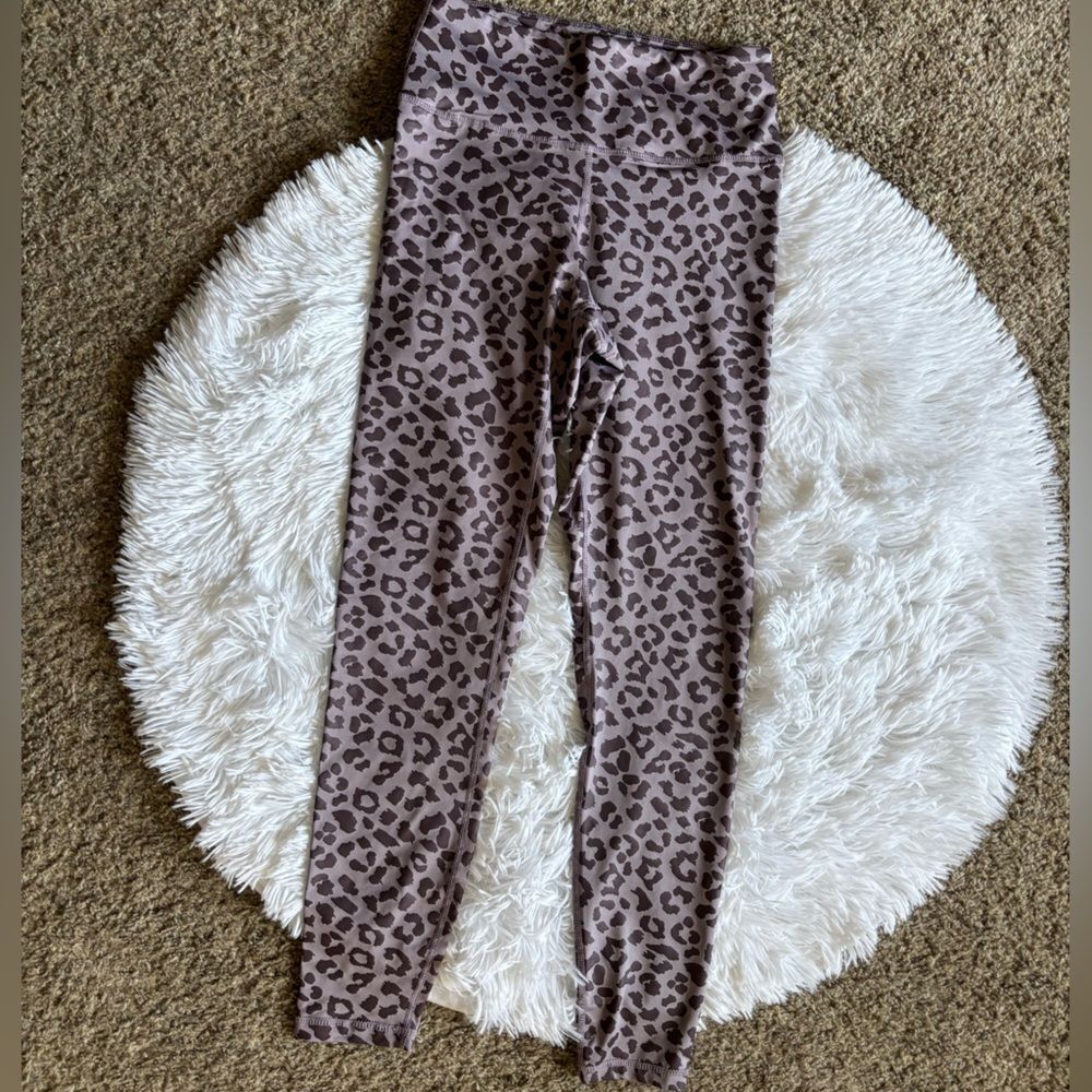 Rae Mode Animal Print Leggings Purple Womens Size Small